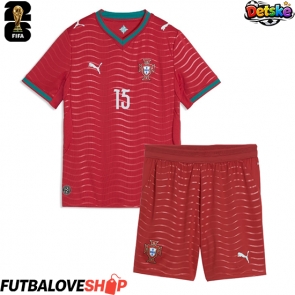 Dres Portugalsko Joao Neves #15 Domáci pre deti MS 2026 Krátky Rukáv (+ trenírky)